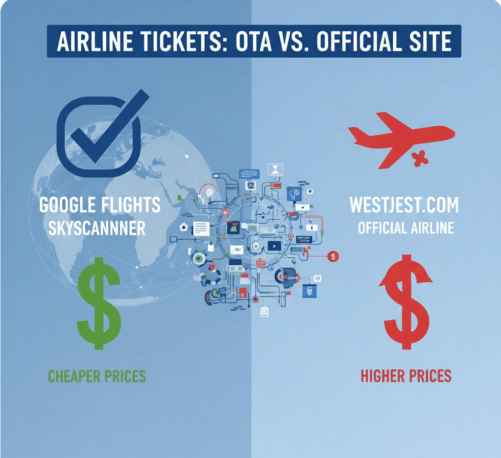 Why WestJet Tickets Are Cheaper on Online Travel Agencies