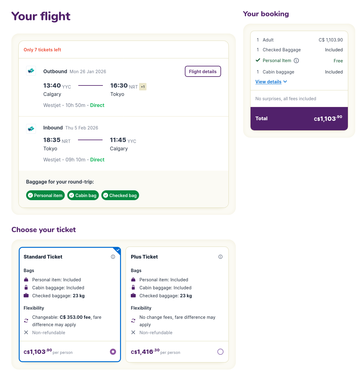 Comparison of booking through online travel agency vs official airline website